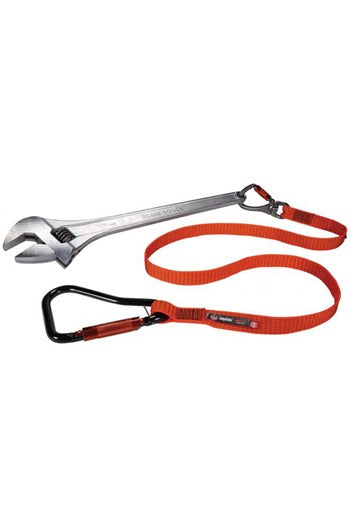 Ergodyne SQUIDS 3149 36kg Heavy Duty Tool Lanyard c/w XL Locking Karabiner and Swivel Karabiner