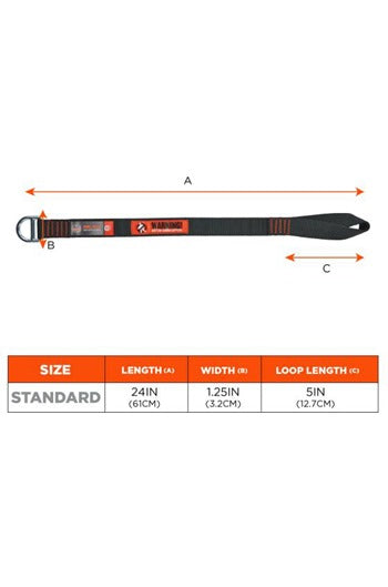 Ergodyne SQUIDS 3176 Anchor Choke Strap for Tool Tethering - 18kg
