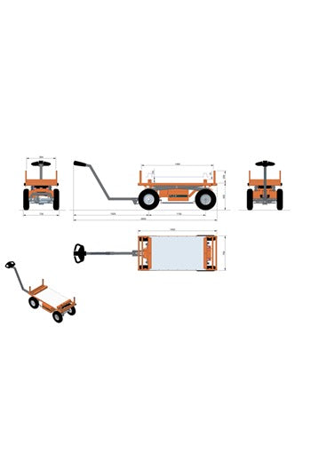 FLEXMOVER Powered Electric Site Trolley 1250kg