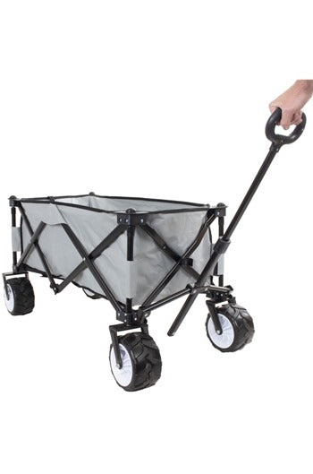 Folding Camping Trolley Cart With Big Wheels