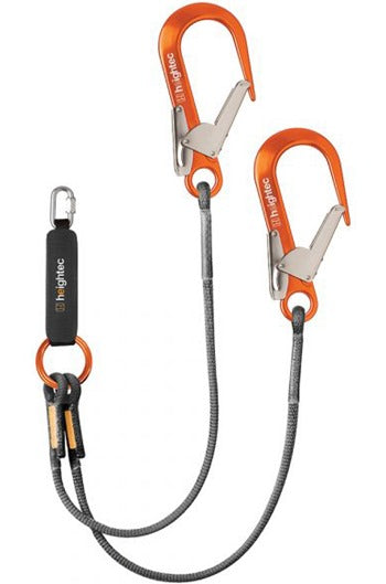 Heightec L2M ELITE Twin Lanyard - Oval c/w Scaffold Hooks