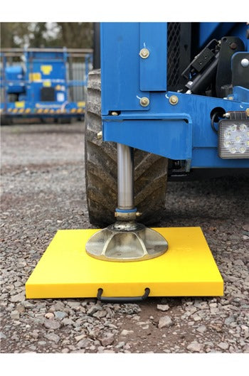 Hi-viz 400x400x40mm Recessed Square Outrigger Pad