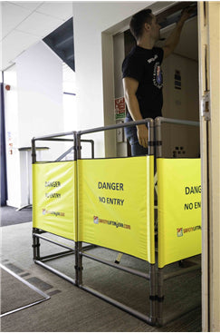 Hi-Viz Safety Barrier with 4 panels