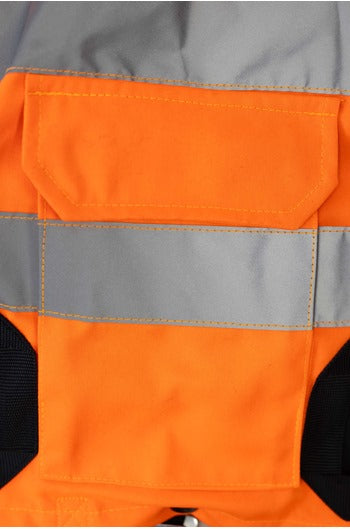 High Visibility ORANGE Jacket Harness with 2-point Harness