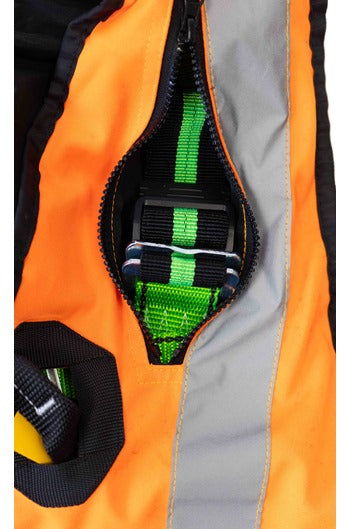 High Visibility ORANGE Jacket Harness with 2-point Harness