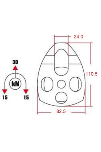KONG Extra Roll Rope Pulley