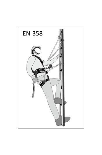 Kratos FA40906100 10mtr Work Positioning Rope Lanyard with Grip Adjuster