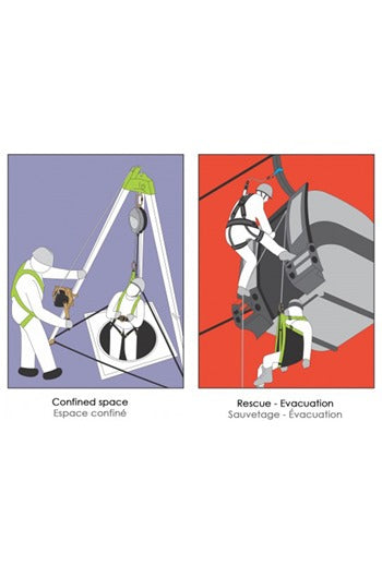 Kratos Safety FA2040110 Olympe 10mtr Retractable Fall Arrester with Integrated Rescue Winch