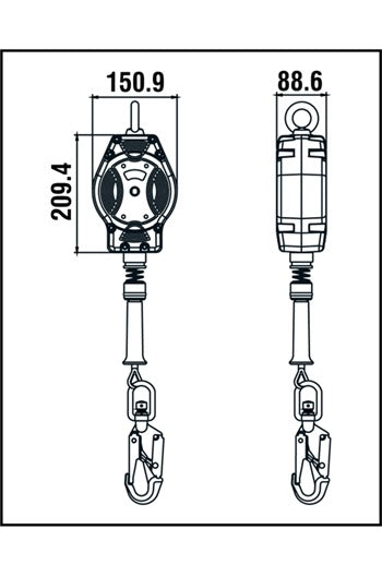 Kratos Safety FA2040207B 7mtr Helixon Fall Arrest Block