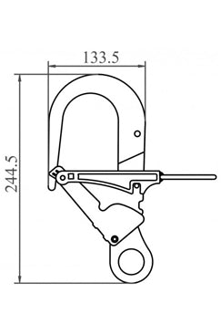 Kratos Safety FA6001602 Anchorage Hook for Telescopic Pole