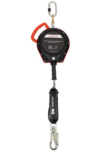 LifeGear Fall Arrest Block for Vertical/Horizontal Use – 7mtr, 10mtr, and 15mtr