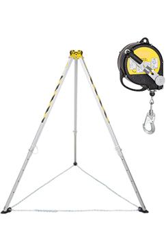 Lightweight Rescue Tripod and 15mtr Fall Arrest Retrieval Block