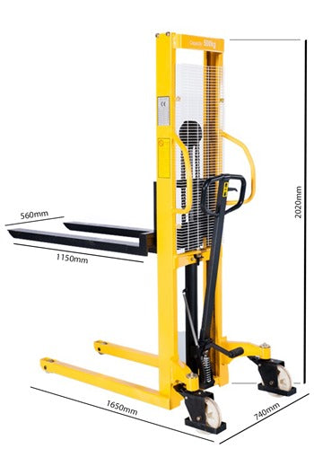 Loadsurfer WMS1000 1000kg Manual Stacker Truck 1600mm lift height