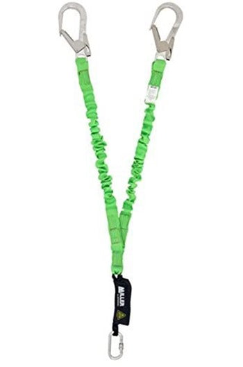 Miller 1028523 Edge Tested 1.5mtr Twin Stretchable Manyard c/w Scaffold Hook