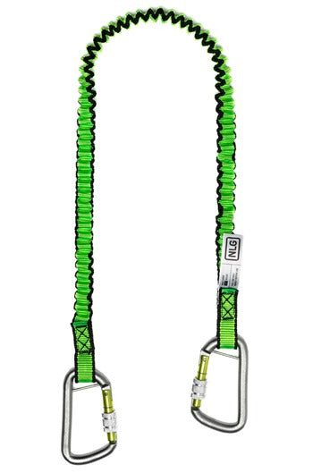 NLG 101519 Bungee Tool Lanyard, Twin Carabiner Max Load:3kg