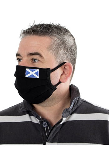 Pack of 2x 'Scotland' Two Layer Reusable Cotton Face Masks