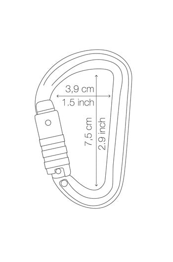 PETZL M39ATL Sm'D Triact-Lock Aluminium Karabiner