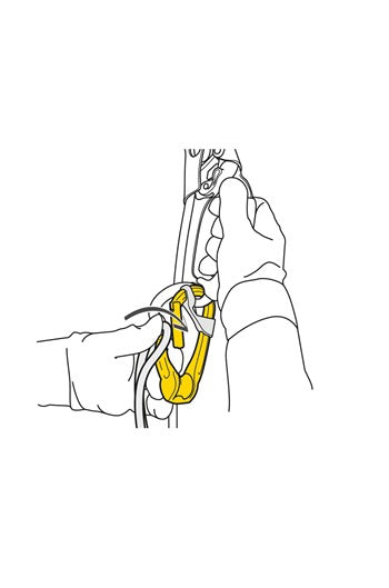 PETZL P74TL Rollclip Triact Lock Pulley Carabiner