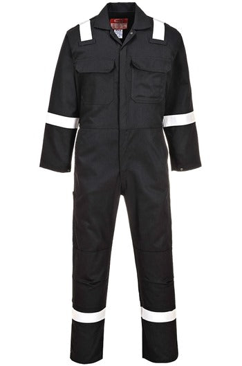 Portwest BIZ5 Black Bizweld Iona FR Coverall