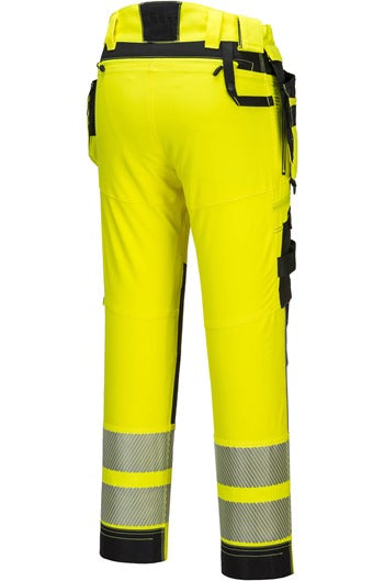 Portwest DX442 Hi-vis Detachable Holster Pocket Trousers Yellow/Black