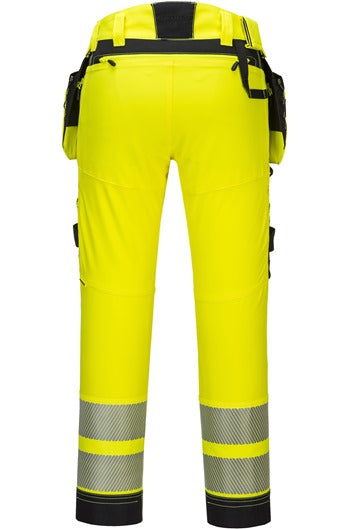 Portwest DX442 Hi-vis Detachable Holster Pocket Trousers Yellow/Black