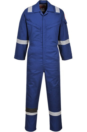 Portwest FR21 Royal Blue Bizflame Work FR Super Lightweight Anti-Static Coverall
