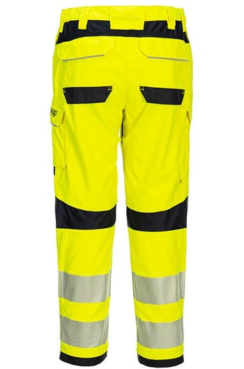 Portwest FR409 Yellow/Black FR Hi-Vis Women's Work Trousers