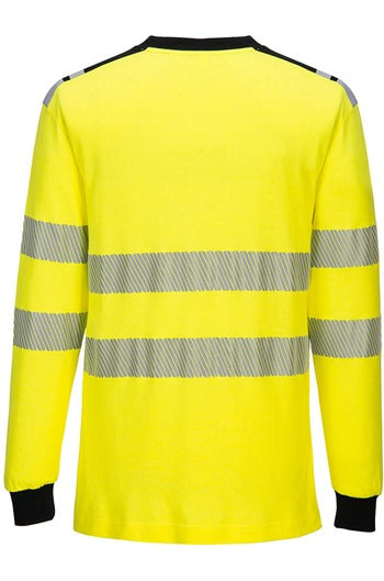 Portwest FR701 Yellow/Black Flame Resistant Hi-Vis T-Shirt