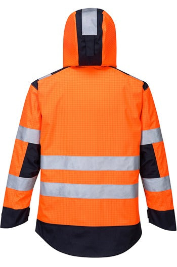 Portwest MV70 Orange/Navy Modflame Rain Multi Norm Arc Jacket