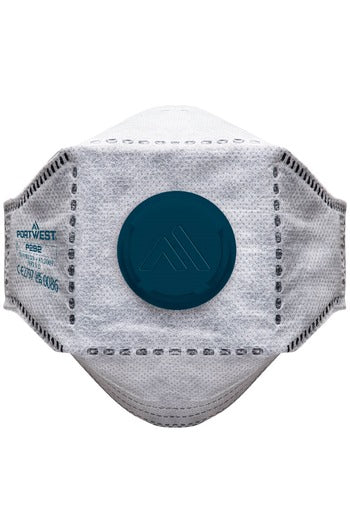 Portwest P292 EAGLE FFP2 Valved Carbon Fold Flat Respirator (Pk10)