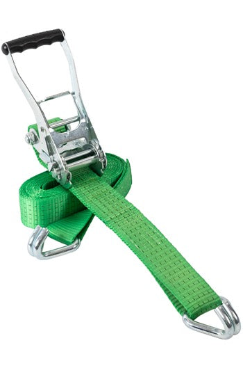 Ratchet Lashing Straps 5000kgs MBS, Claw Hooks. Miller Weblift