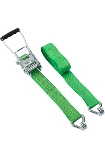Ratchet Lashing Straps 5000kgs MBS, Claw Hooks. Miller Weblift