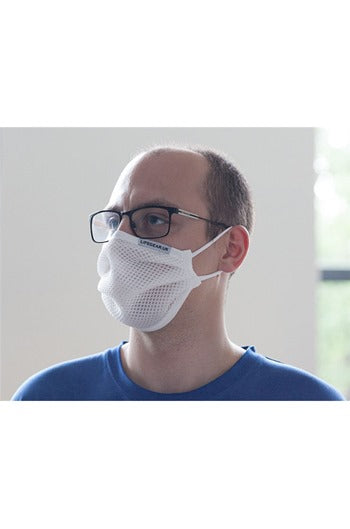 Reusable Easy Breathe Sports Face Mask, White
