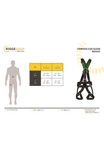 Ridgegear RGH13Y Summit Y-Shaped Climbing Harness