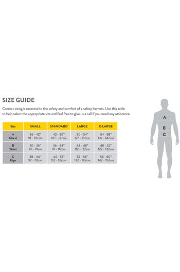 Ridgegear RGH2 High Visibility 2 Point Full Safety Harness