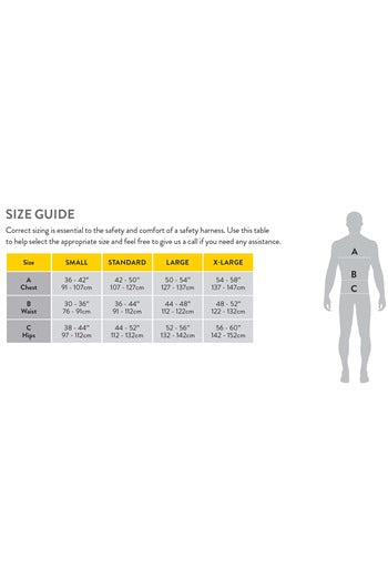 Ridgegear RGH5 Luminous & High Visibility Rescue Harness