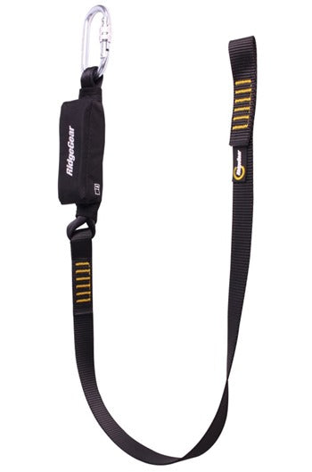 Ridgegear RGL1 Single Leg Webbing Lanyard & Shock Absorber 1.8mtr