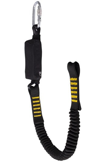 Ridgegear RGL6 Single Leg Elasticated Webbing Lanyard & Shock Absorber