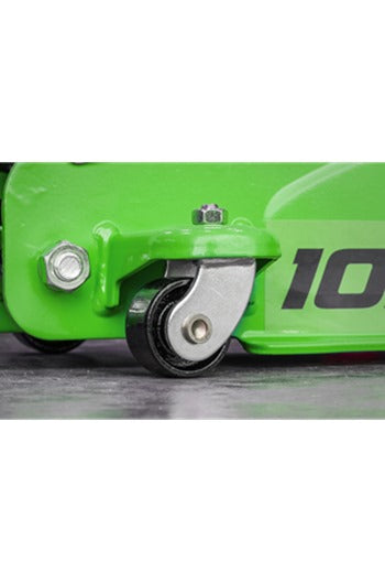 Sealey 1020LEHV 2tonne Low Profile Short Chassis Trolley Jack Hi-Vis Green