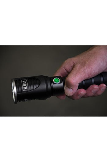 Sealey Aluminium Torch 60W Rechargeable with USB Port