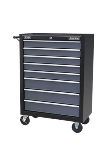 Sealey AP3508TB Rollcab 8 Drawer with Ball-Bearing Slides - Black/Grey
