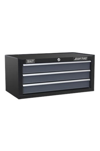 Sealey AP35STACK Tool Chest Combination 16 Drawer with Ball-Bearing Slides - Black/Grey