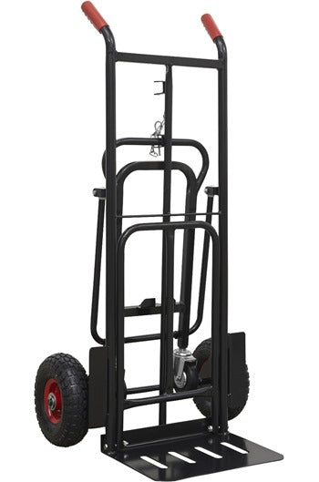 Sealey CST989HD 300kg Heavy Duty 3-in-1 Sack Truck with PU Tyres