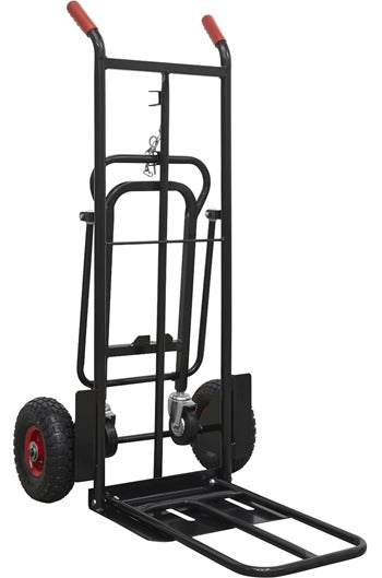 Sealey CST989HD 300kg Heavy Duty 3-in-1 Sack Truck with PU Tyres