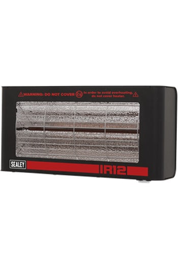 Sealey IR12 Infrared Quartz Heater Wall Mounting 1.2W/230V