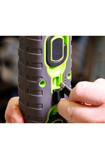 Sealey LED3606G Rechargeable 360° Inspection Lamp 15W & 3W SMD LED Green 2 x Lithium-ion