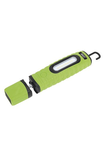 Sealey LED360PLUSG Rechargeable 360° Inpsection Light 10W & 3W SMD LED Green 2 x Lithium-ion