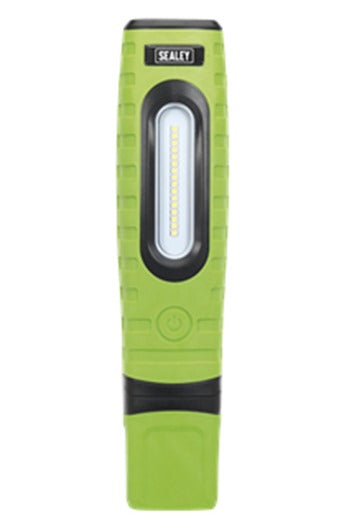 Sealey LED360PLUSG Rechargeable 360° Inpsection Light 10W & 3W SMD LED Green 2 x Lithium-ion