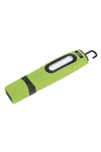 Sealey LED360PLUSG Rechargeable 360° Inpsection Light 10W & 3W SMD LED Green 2 x Lithium-ion
