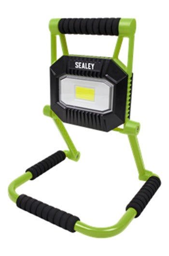 Sealey LEDFL20W Rechargeable Portable Fold Flat Floodlight 20W COB LED Lithium-ion